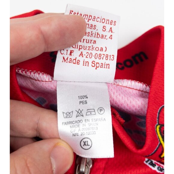 Jelly Belly Cycling Jersey Men's XL Red Full Zip Candy Pro Team Etxeondo - Picture 9 of 13